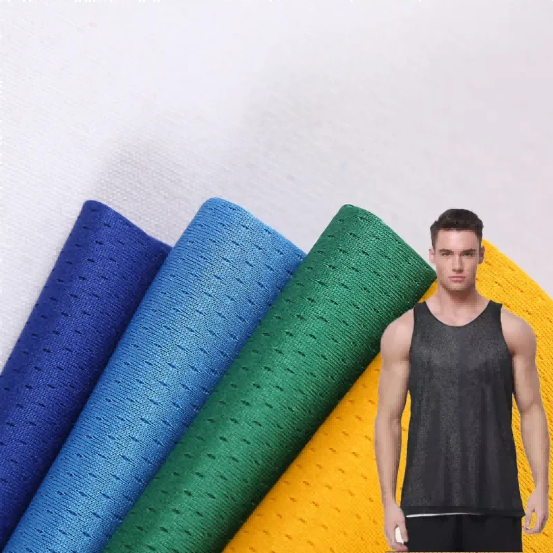 Bird Eye Knitted Fabric Rau Sportswear Cloth