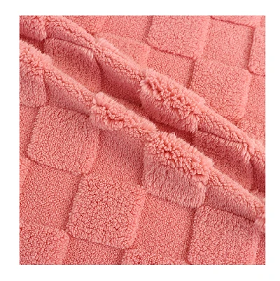 Tshawb xyuas Jacquard Lamb Sherpa Fabric