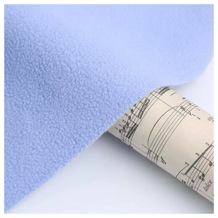 Double Side Brush One Side Anti Pilling Polar Fleece Fabric in stock