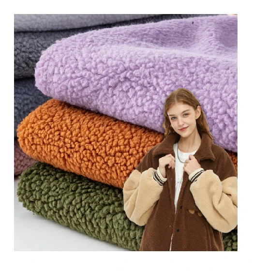 Fuzzy Extra Warm Jacquard Sherpa Fabric