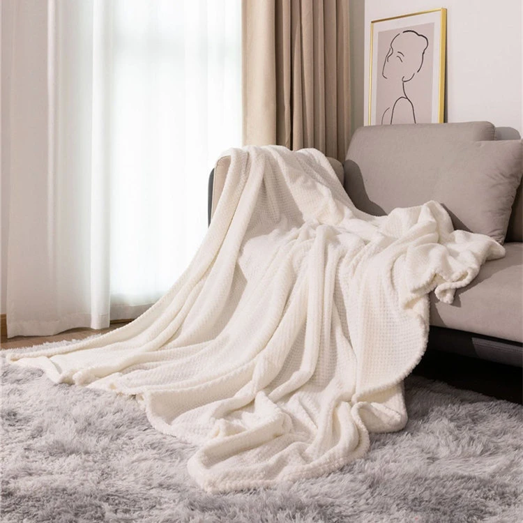 Jacquard Coral Fleece Blanket