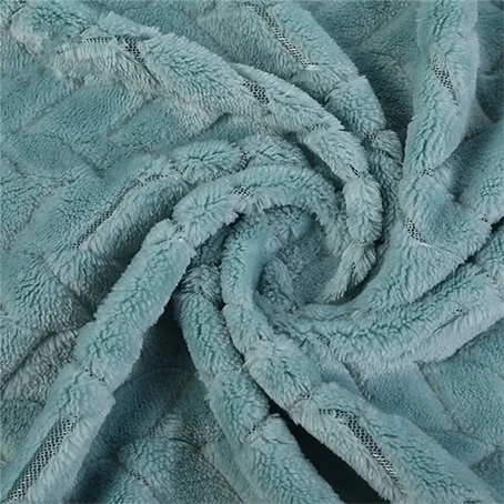 Jacquard Flannel Fleece Npuag Rau Pam
