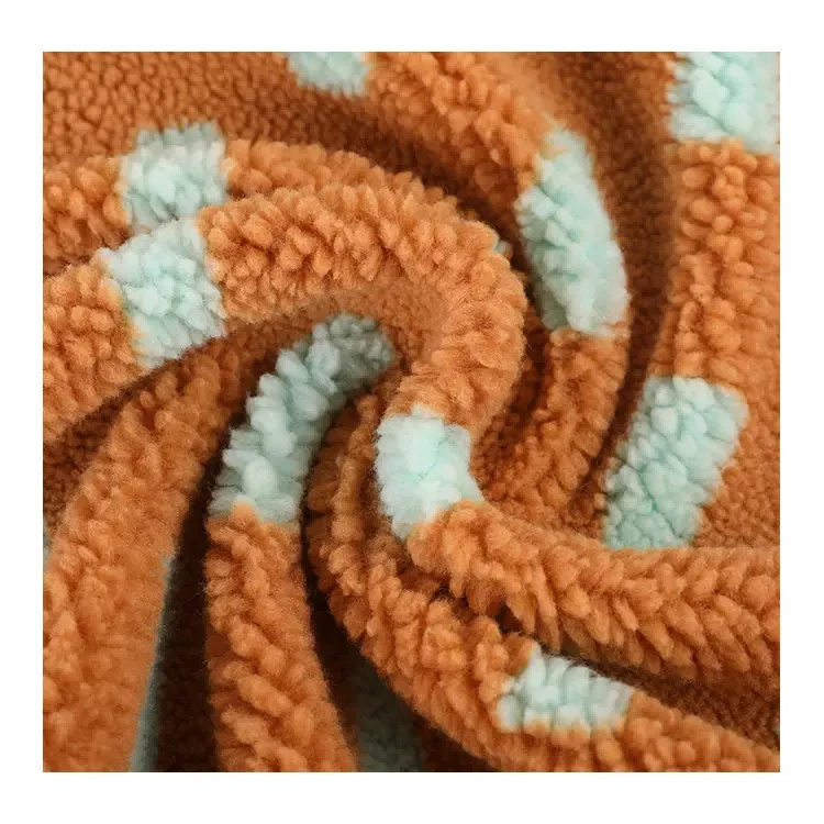 Leopard Sau Fleece Knitting Sherpa Fabric