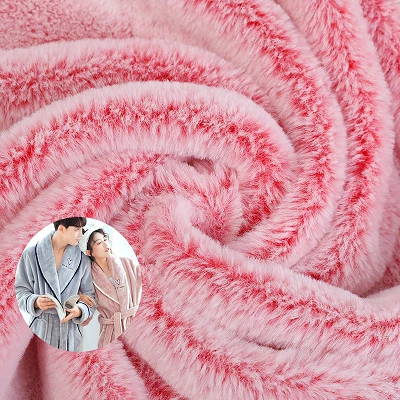 Cov plaub hau ntev luav Faux Fur Fabric