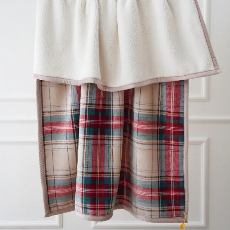 Niaj hnub nimno Grid Sherpa Blanket