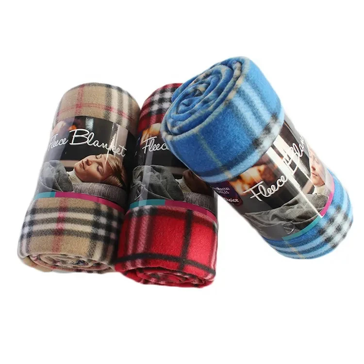 Plaid Polar Fleece Blanket