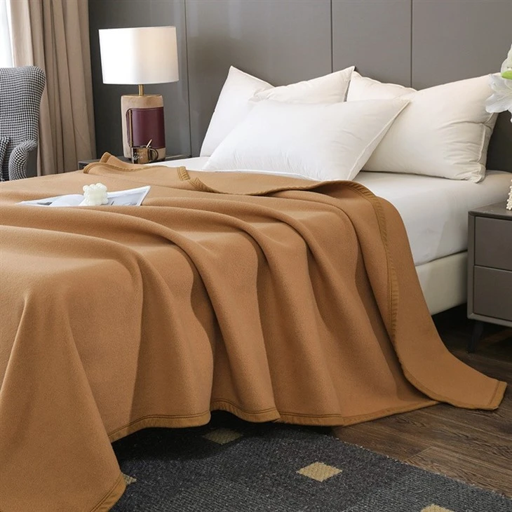 brown polar fleece blanket