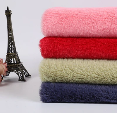 Luav Faux Fur Fabric Rau Lub caij ntuj no tsoos tsho