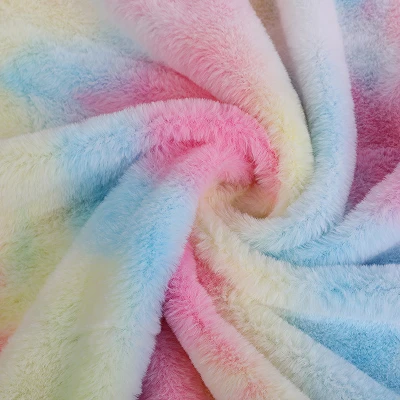 Zaj sawv Rabbit Faux Fur Fabric