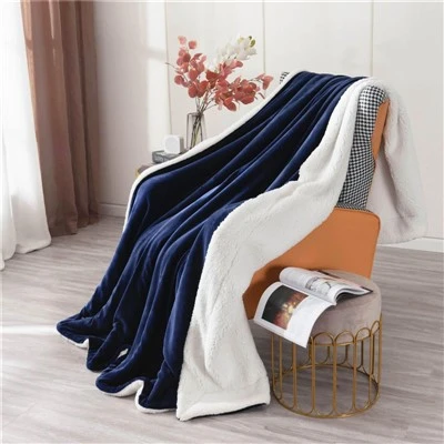 Portable Thiab Foldable Sherpa Blanket