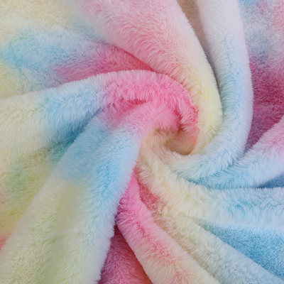 Zaj sawv Rabbit Faux Fur Fabric