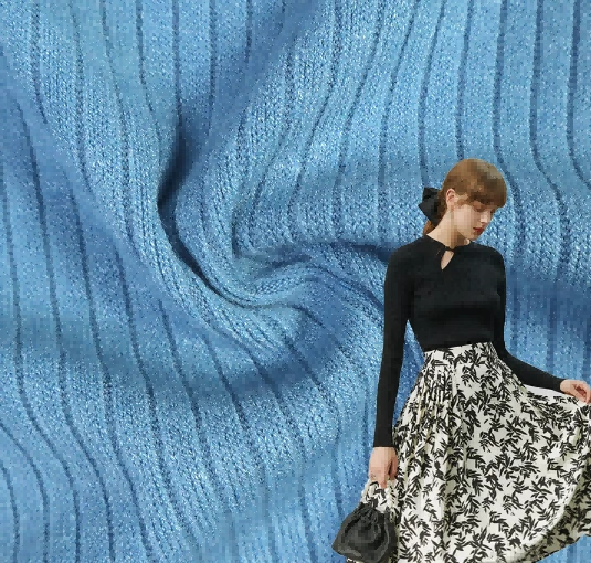 Mos Breathable Plain Dyed Knit Rib Fabric