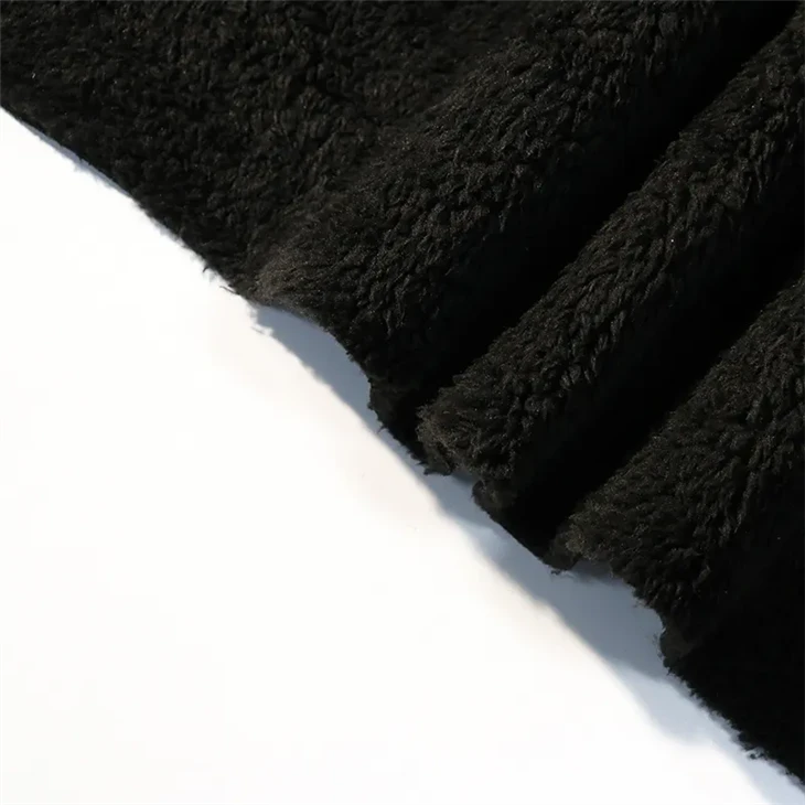 Solid Color Sherpa Fleece Fabric For Cloth in stock