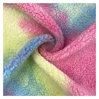 Tie Dye Sherpa Fleece Npuag