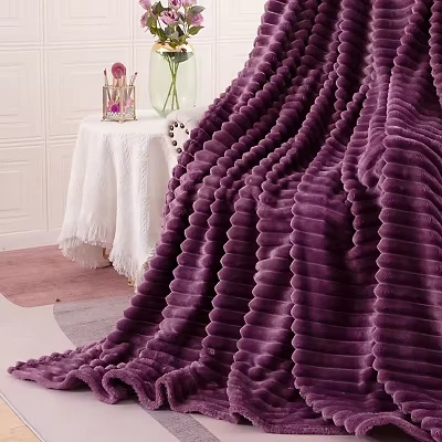 Jacquard Coral Blanket