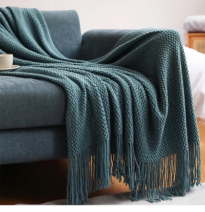 Tassel Fringe Throw Blanket